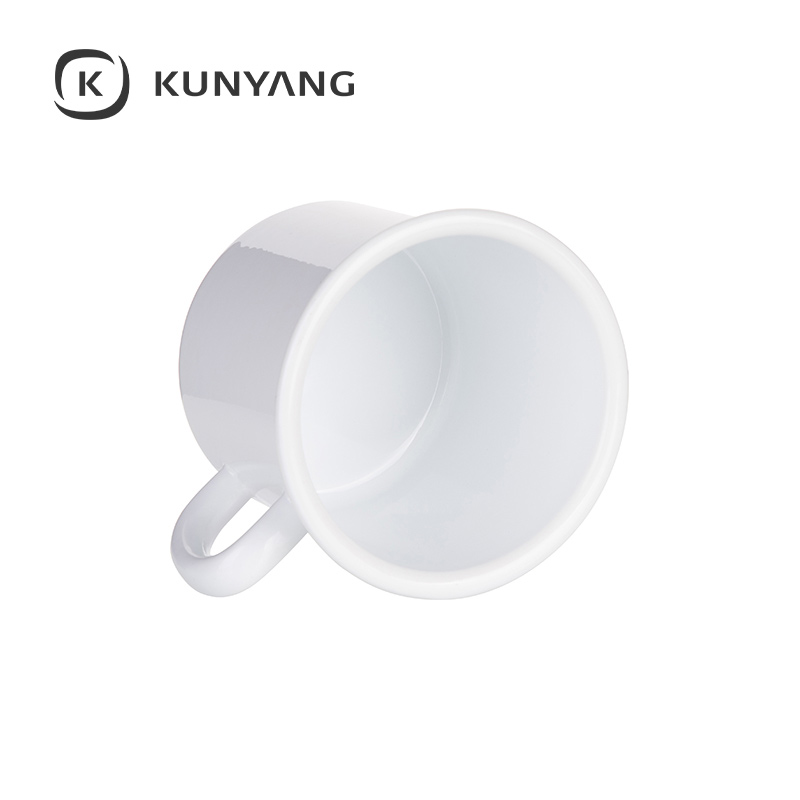 17oz/500ml Enamel Mug (White Edge)