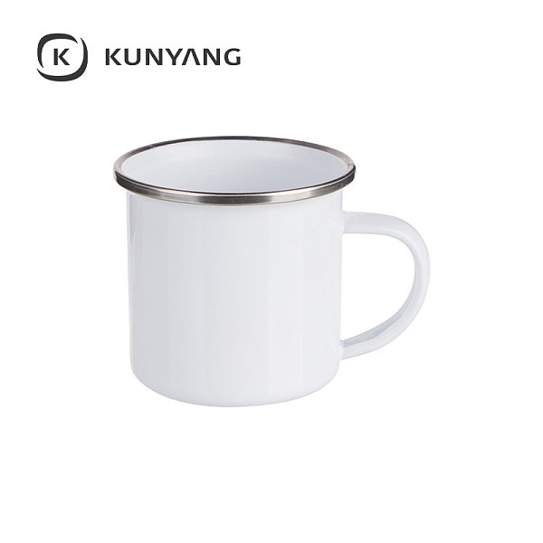 6oz/180ml White Enamel Mug (White)