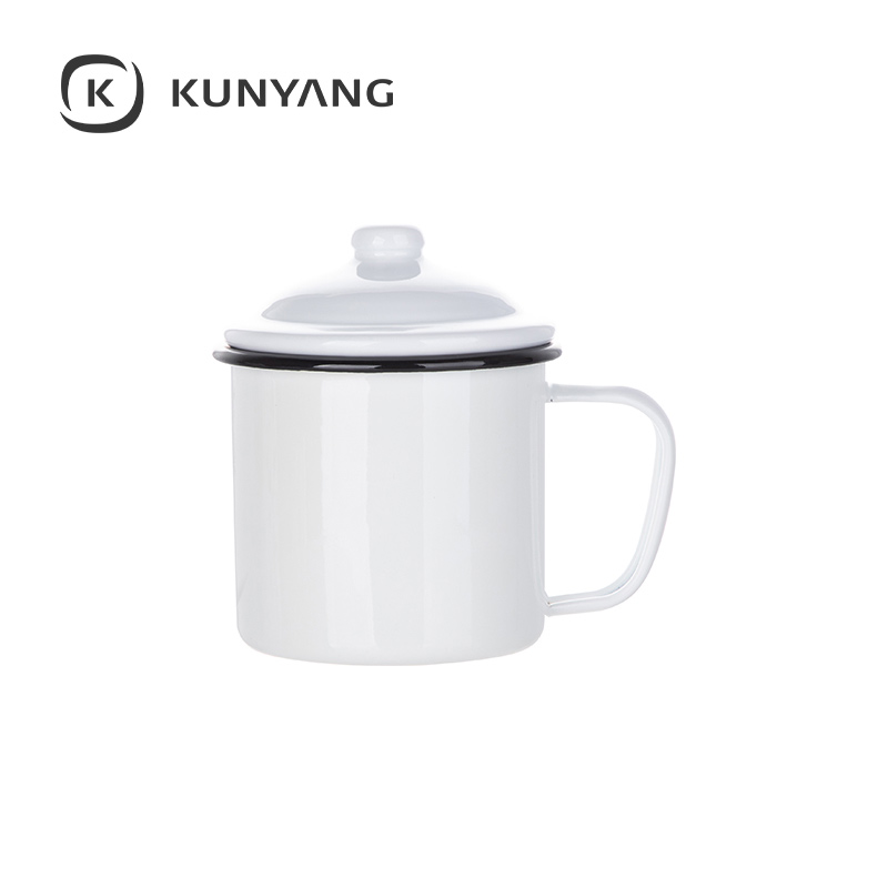 23oz/700ml Enamel Mug (White Edge)
