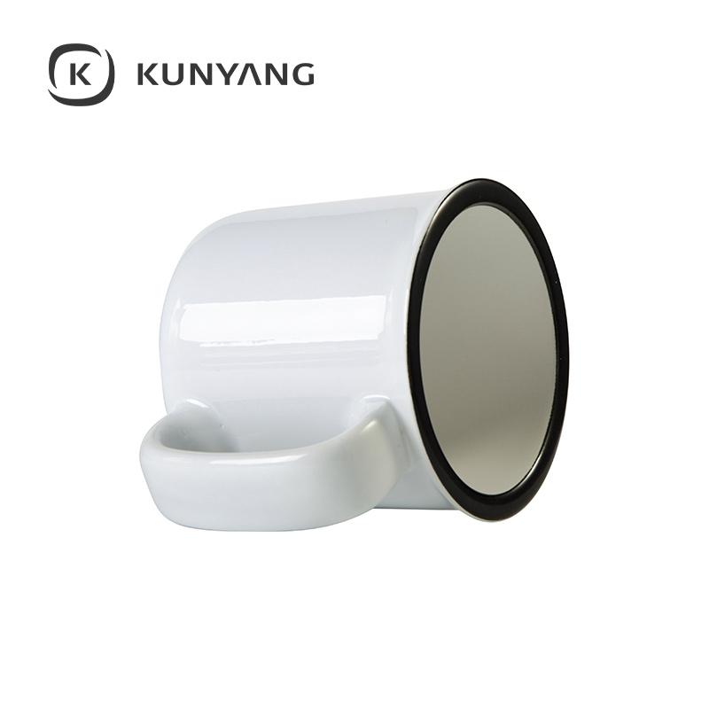13oz/400ml Ceramic Enamel Mug White