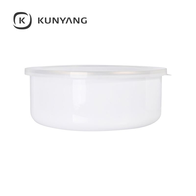 Enamel Bowl w/Lid