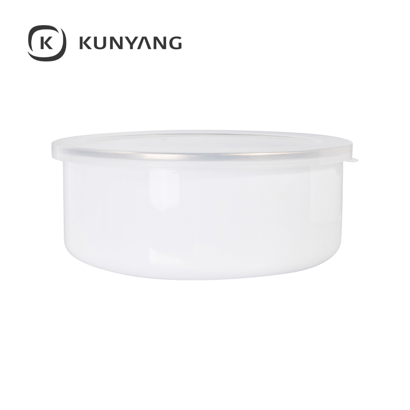 Enamel Bowl w/Lid