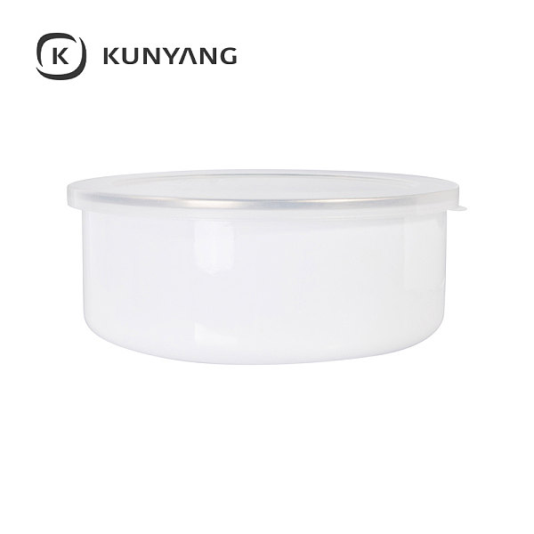 Enamel Bowl w/Lid