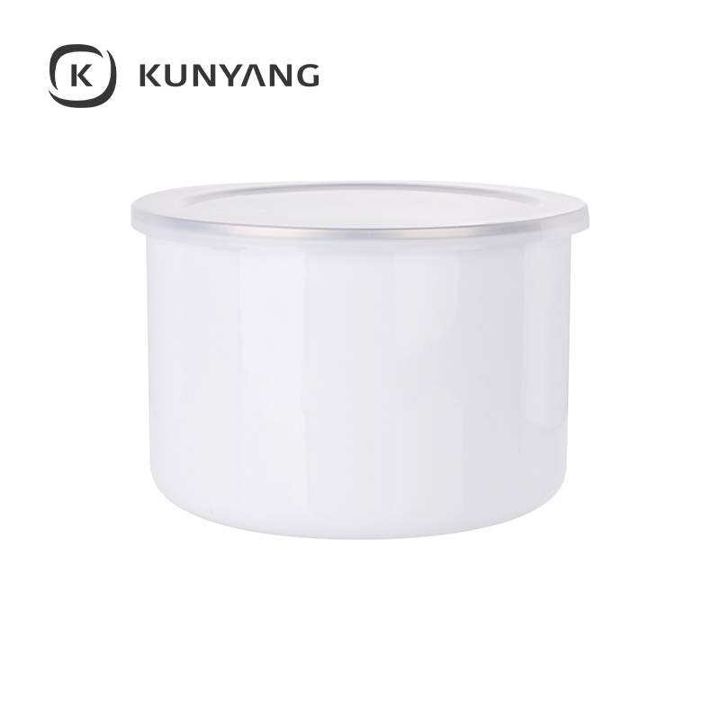 Enamel Bowl w/Lid