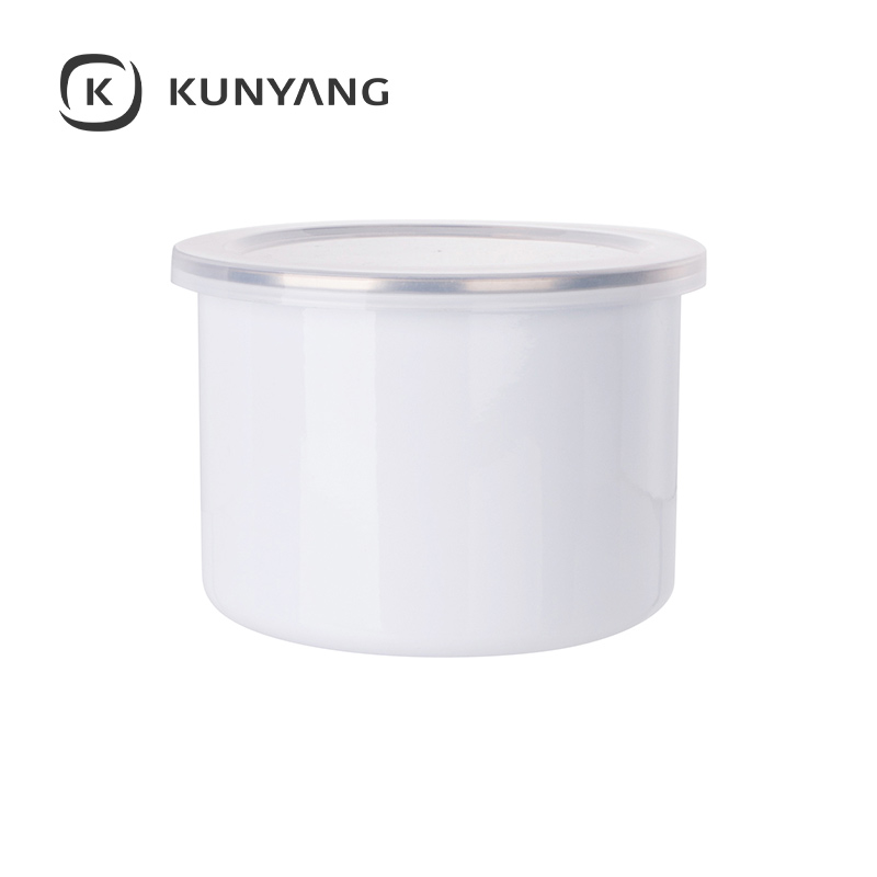 Enamel Bowl w/Lid