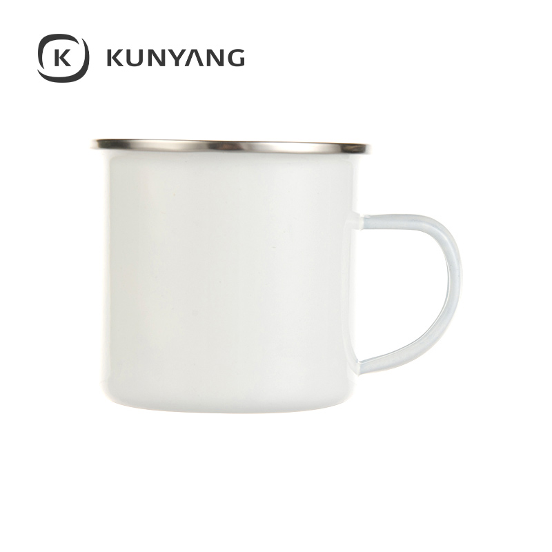 12oz Enamel Mug White
