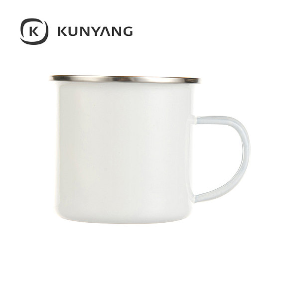 12oz Enamel Mug White