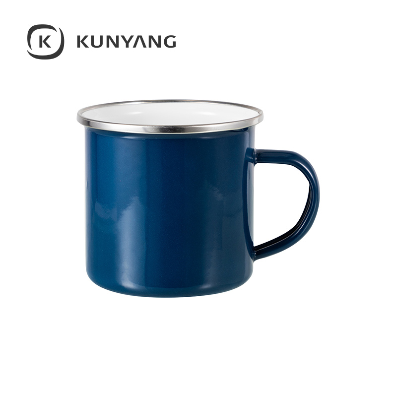 12oz Enamel Mug Dark Black