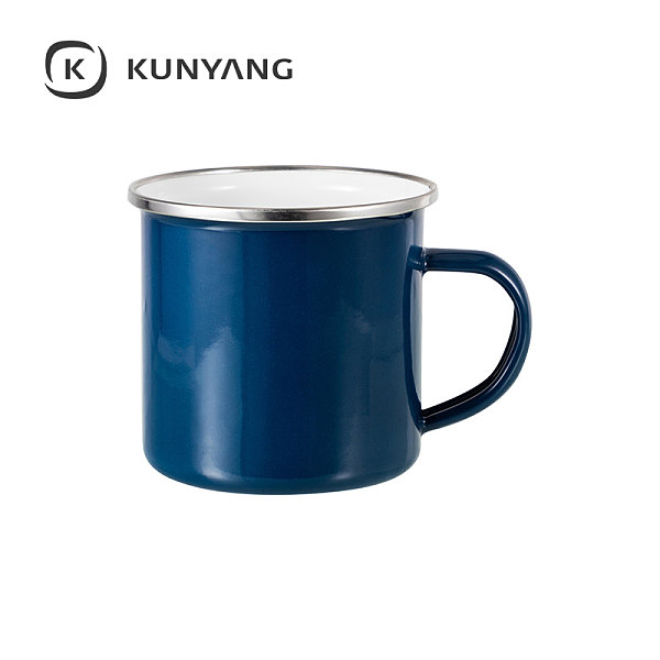 12oz Enamel Mug Dark Black
