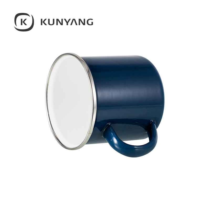 12oz Enamel Mug Dark Black