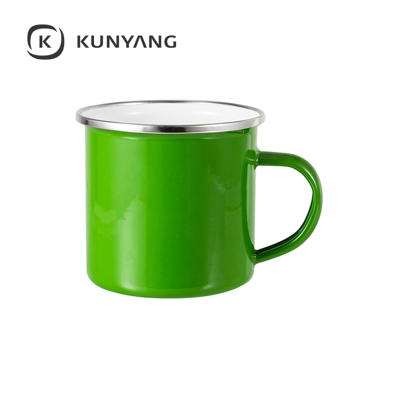 12oz Enamel Mug Green