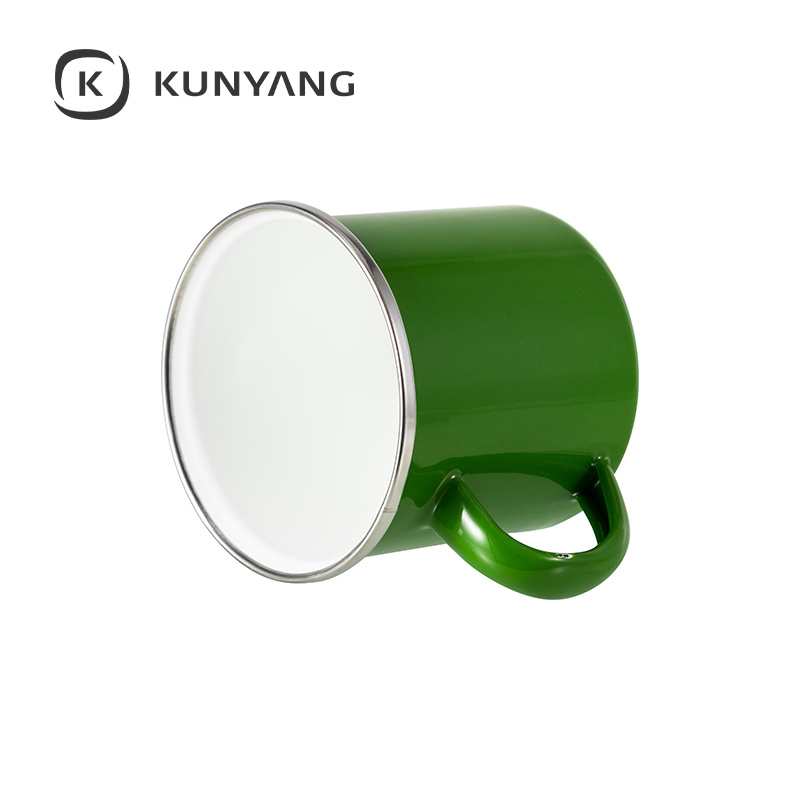 12oz Enamel Mug Green