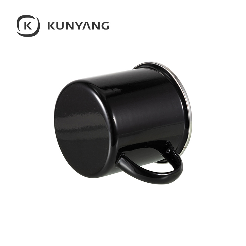 12oz Enamel Mug Black