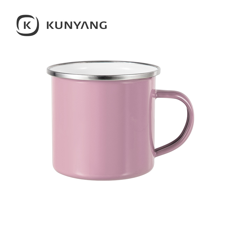 12oz Enamel Mug Pink