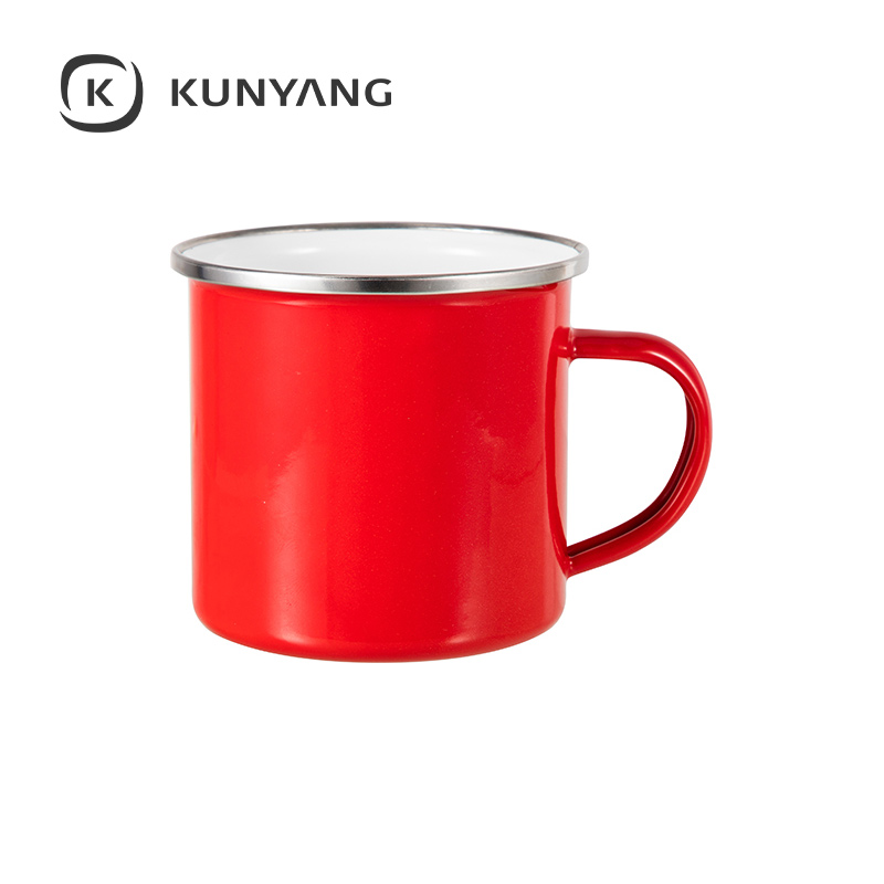 12oz Enamel Mug Red
