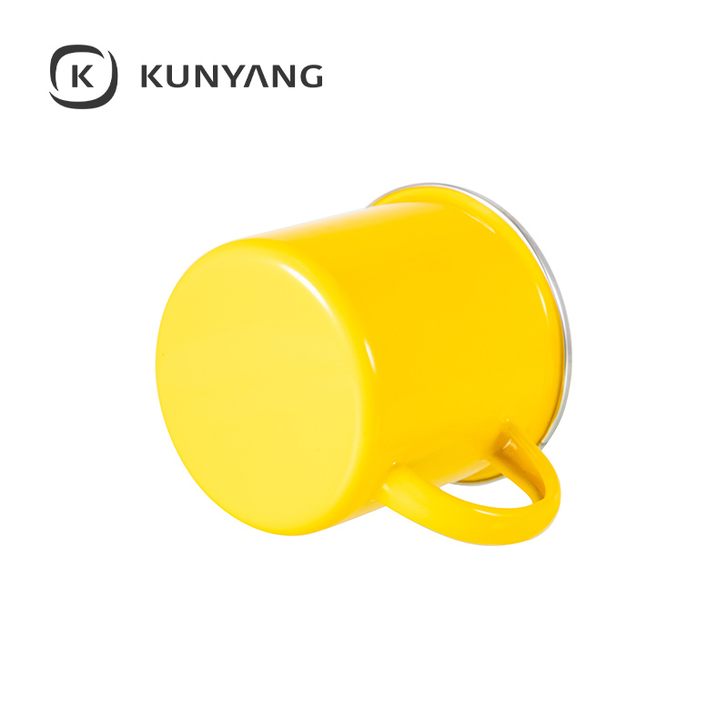 12oz Enamel Mug Yellow
