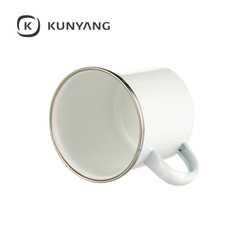12oz Enamel Mug White