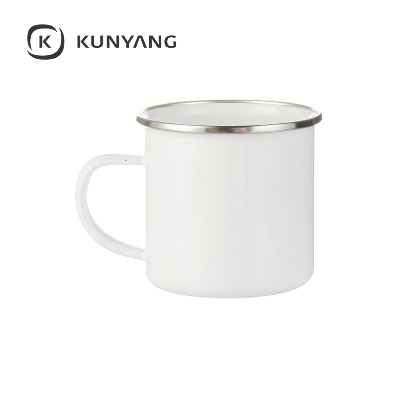 12oz Enamel Mug White