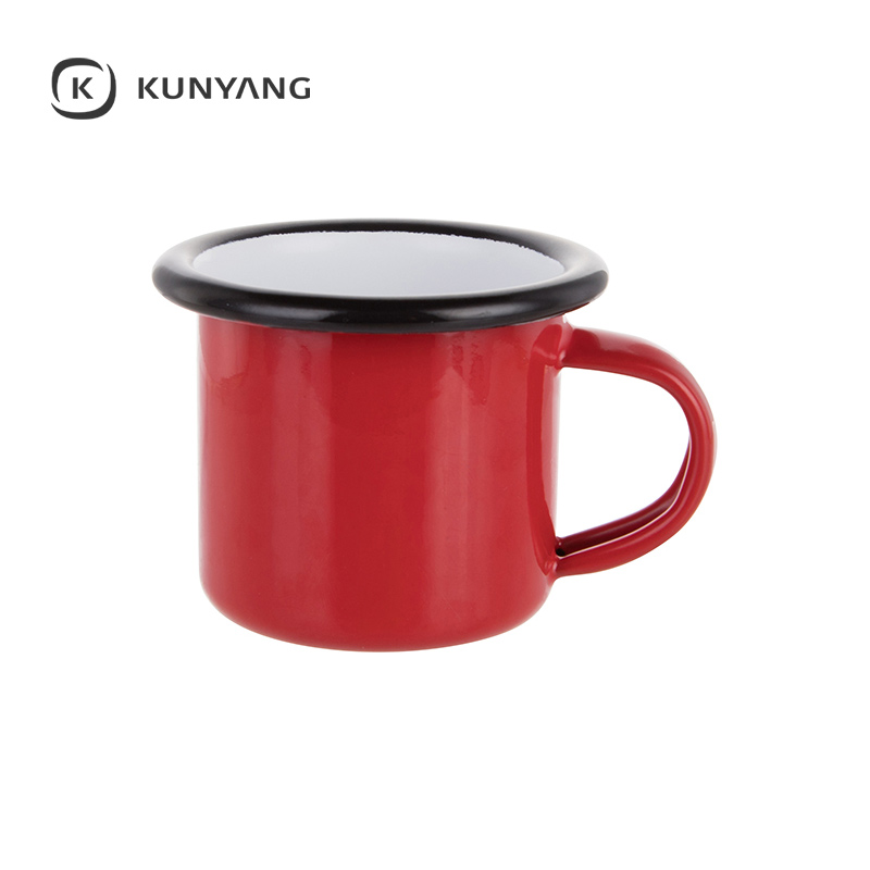3oz/100ml Colored Enamel Mug Red