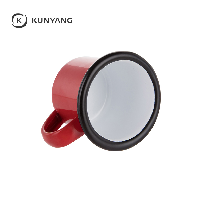 3oz/100ml Colored Enamel Mug Red