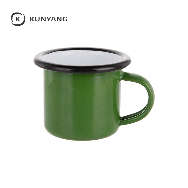 3oz/100ml Colored Enamel Mug Green