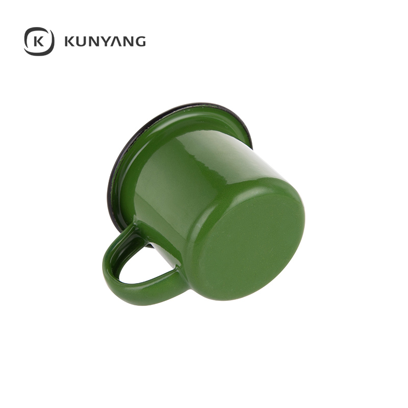 3oz/100ml Colored Enamel Mug Green