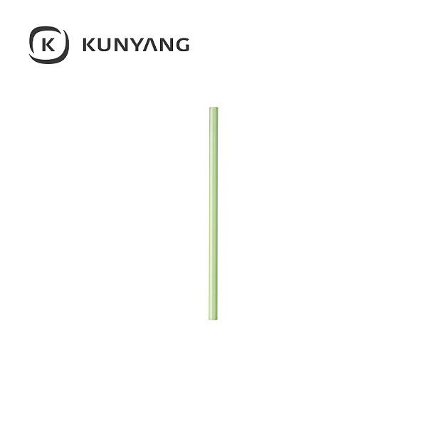 20cm Glass Straw Green
