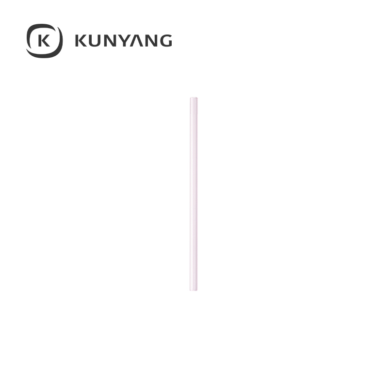 20cm Glass Straw Pink