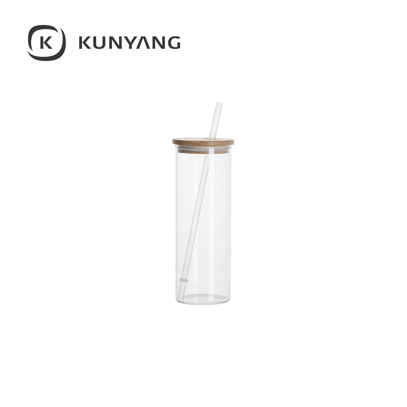 17oz Glass Skinny Tumbler(Clear）