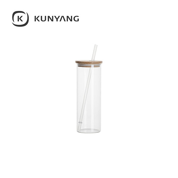 17oz Glass Skinny Tumbler(Clear）