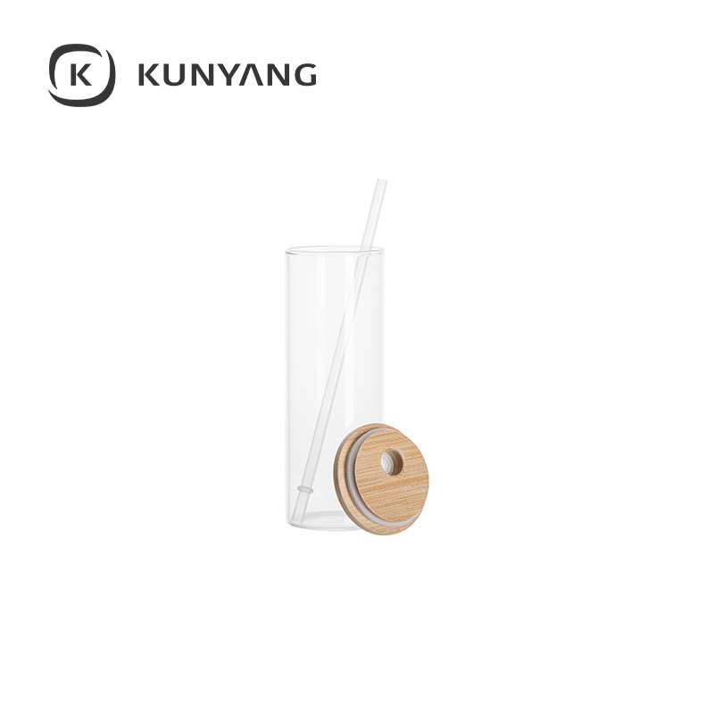 17oz Glass Skinny Tumbler(Clear）