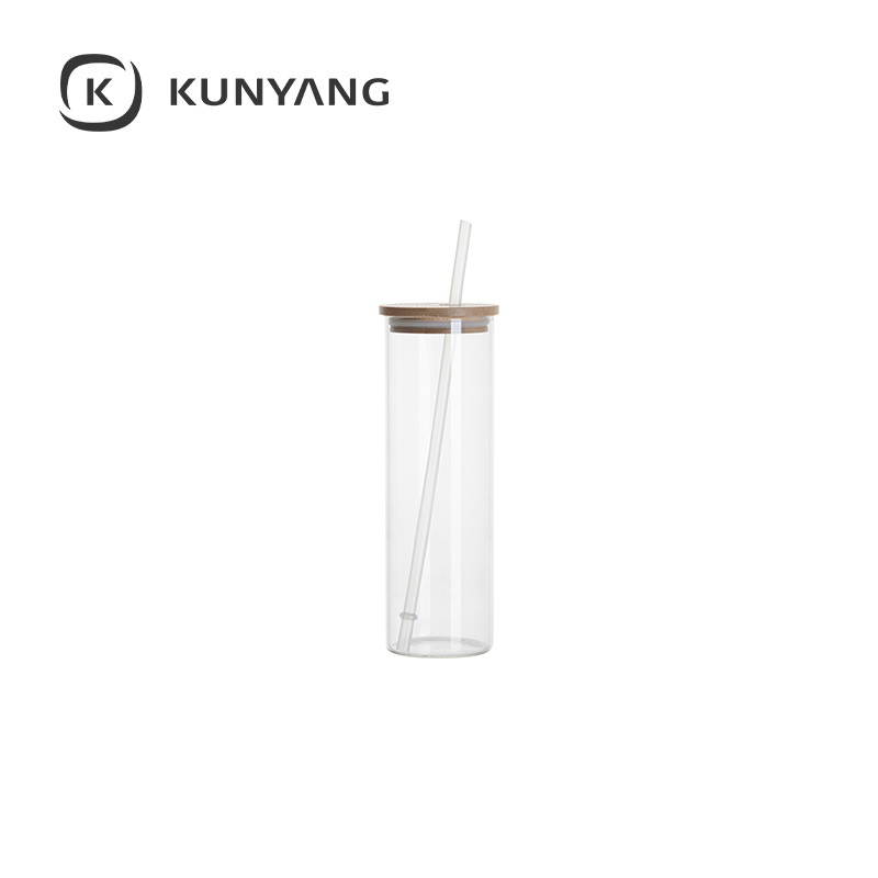 20oz Glass Skinny Tumbler(Clear）