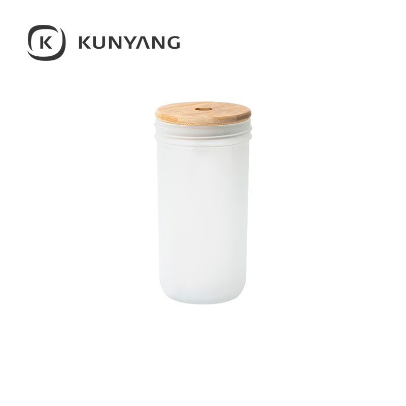 Wide Mouth Mason Jar w/Bamboo Lid