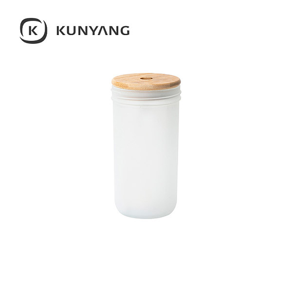Wide Mouth Mason Jar w/Bamboo Lid