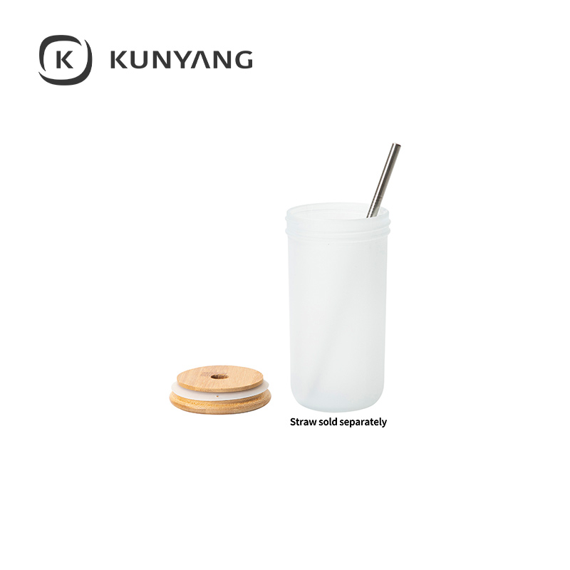 Wide Mouth Mason Jar w/Bamboo Lid
