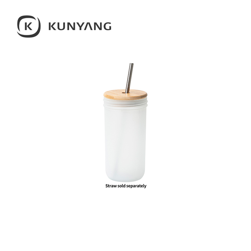 Wide Mouth Mason Jar w/Bamboo Lid