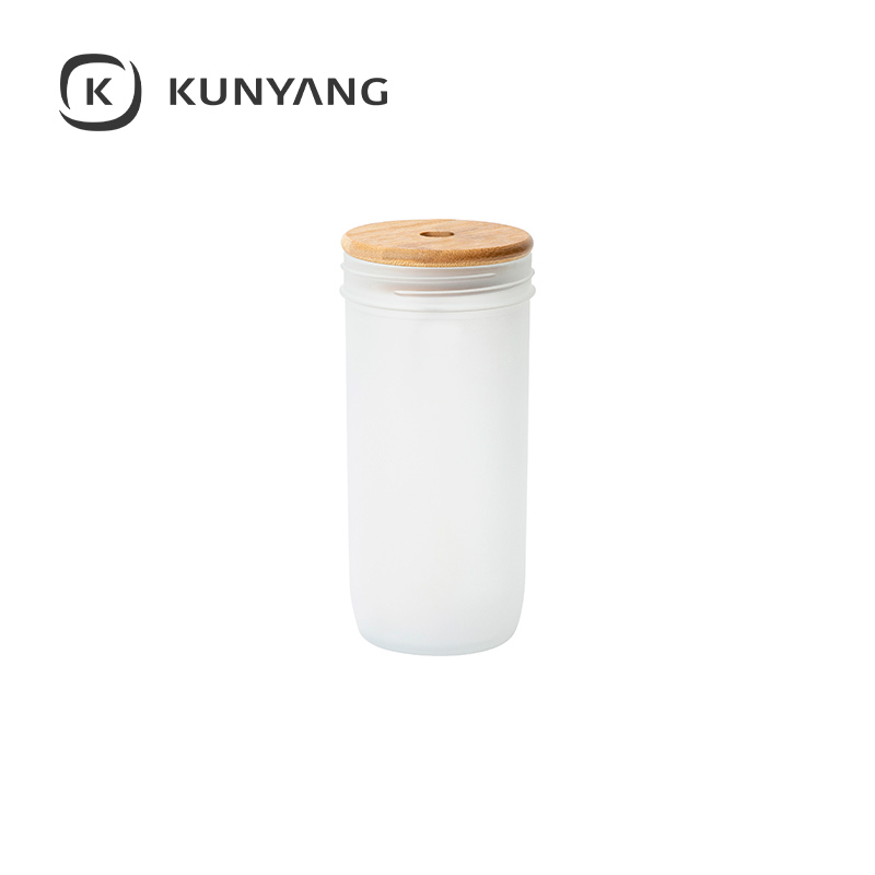 Wide Mouth Mason Jar w/Bamboo Lid