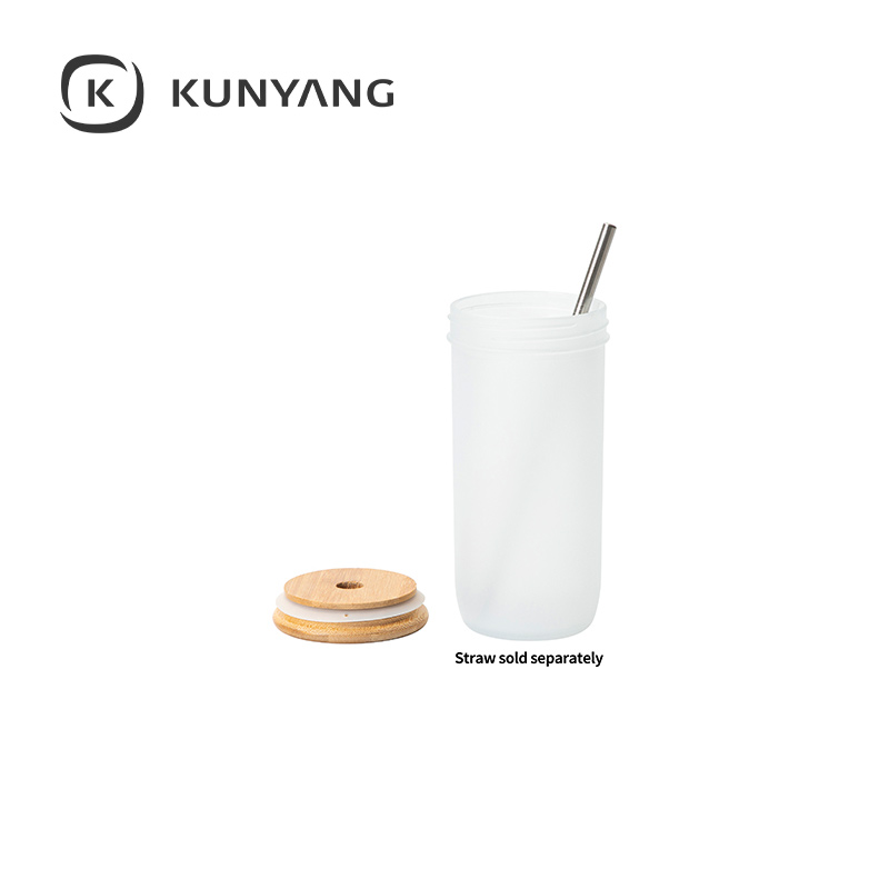 Wide Mouth Mason Jar w/Bamboo Lid