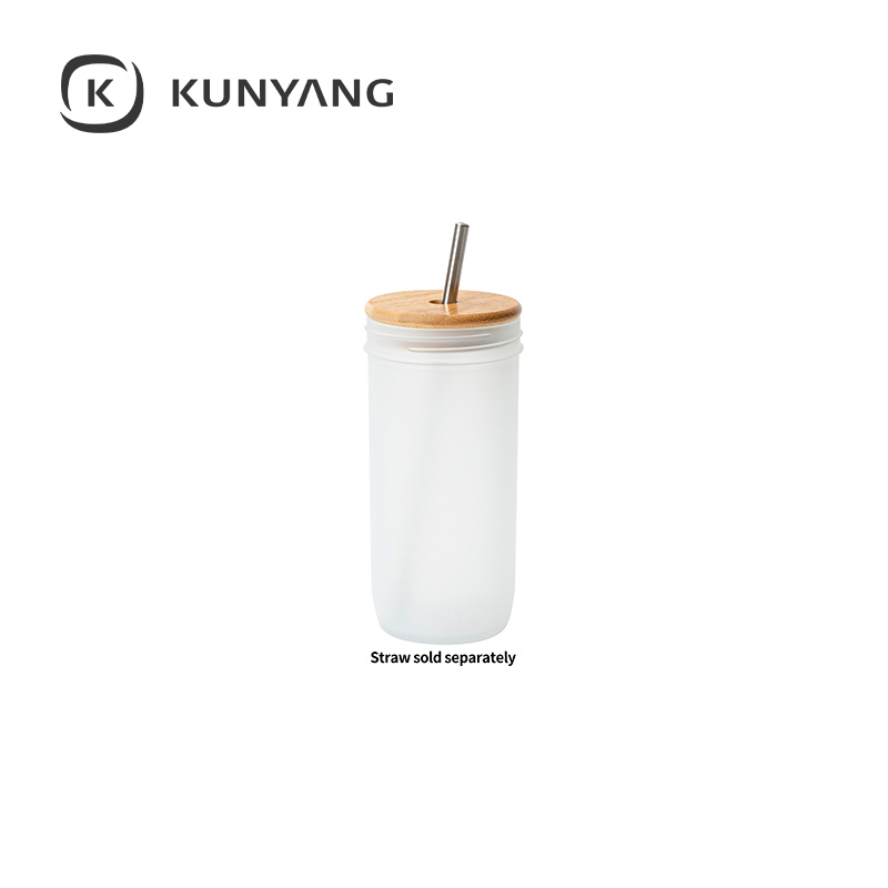 Wide Mouth Mason Jar w/Bamboo Lid