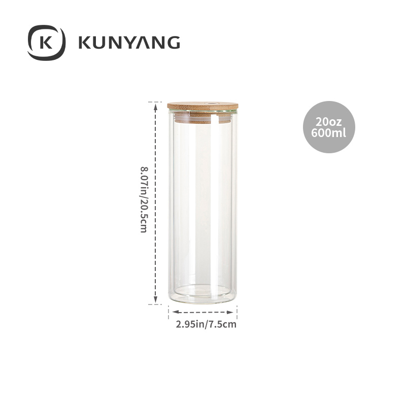 Double Layer Glass Mug