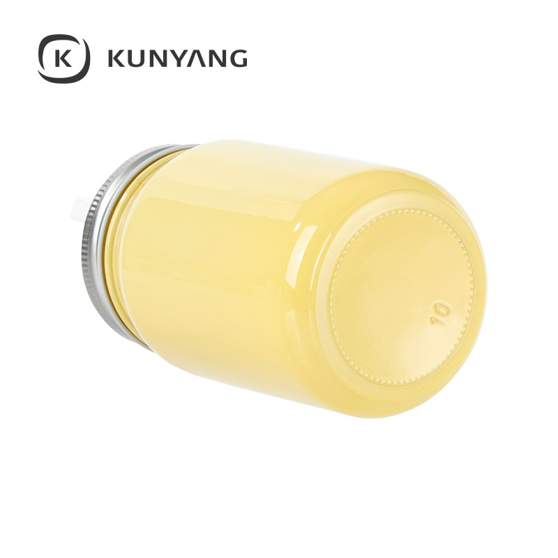15oz/450ml Full Color Mason Jar no Handle Yellow