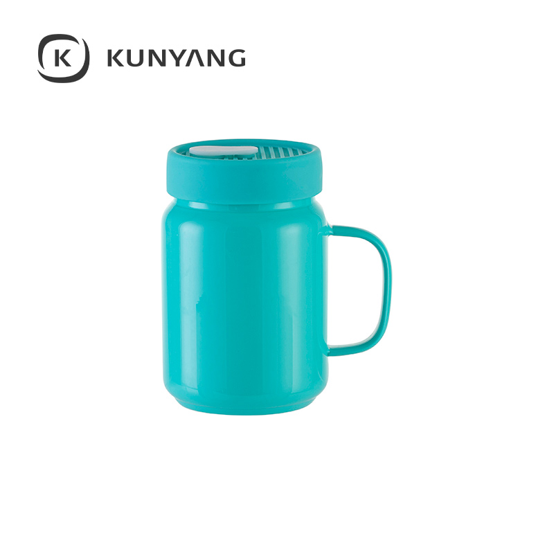 20oz/600ml Glass Mason Jar w/Silicon Lid Mint Green