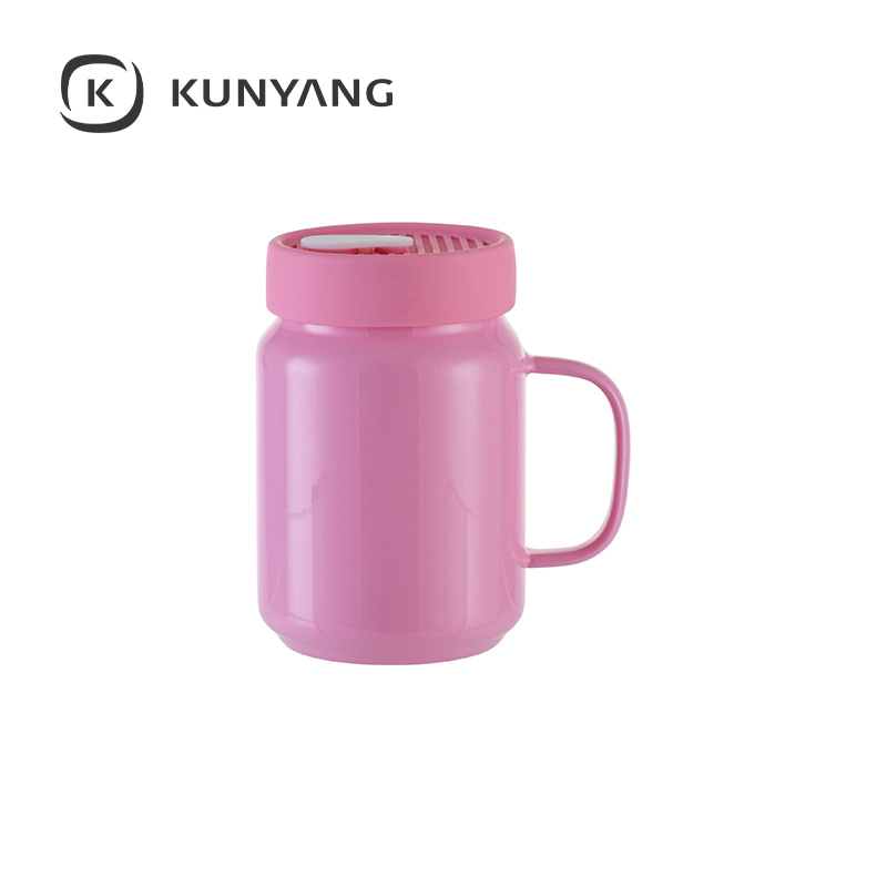 20oz/600ml Glass Mason Jar w/Silicon Lid pink