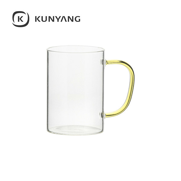 12oz/360ml Glass Mug Clear Yellow