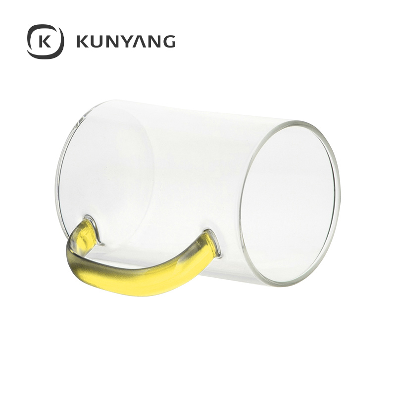 12oz/360ml Glass Mug Clear Yellow