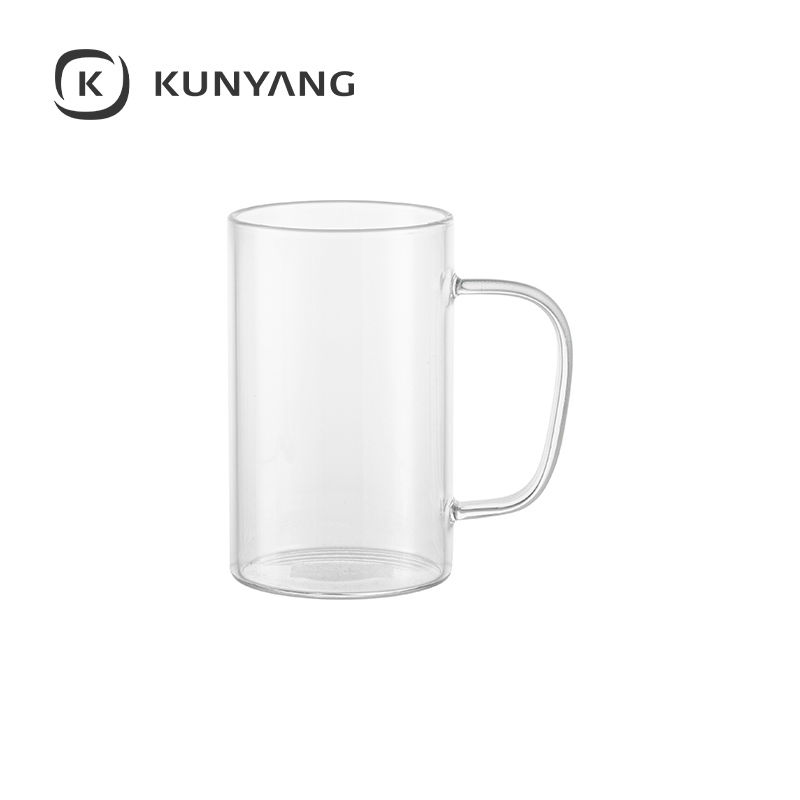 18oz/540ml Glass Mug(Clear,Gradient)