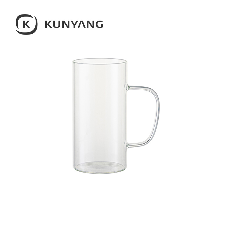 22oz/650ml Glass Mug(Clear,  Gradient)