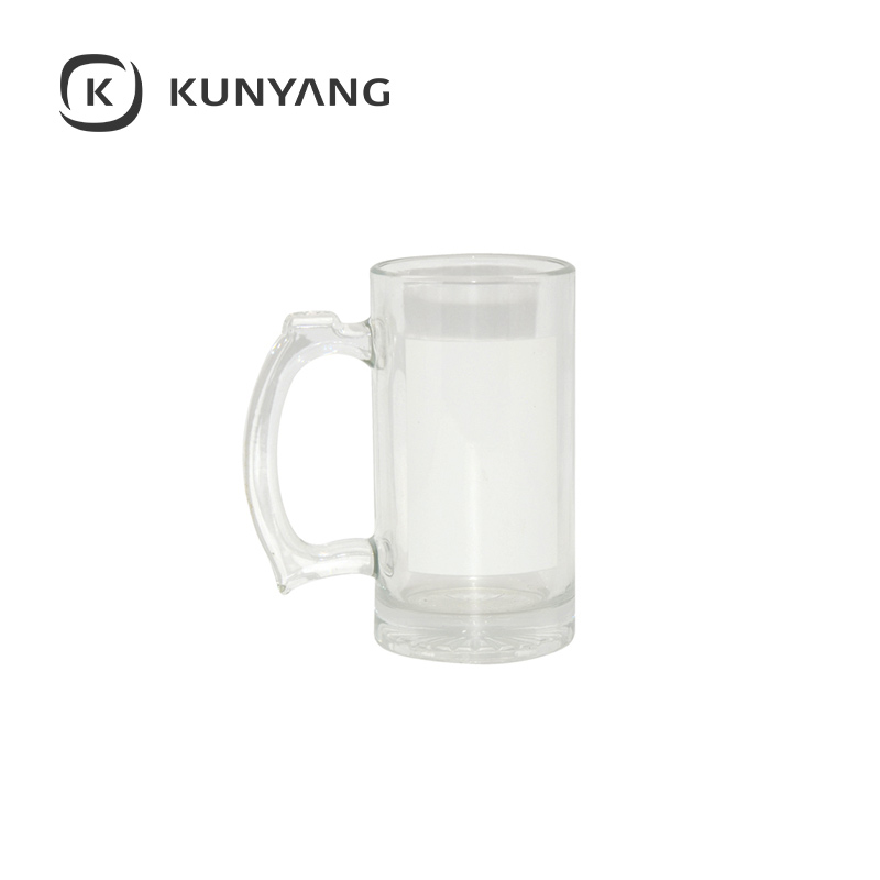 16oz Beer Mug with White Patch
