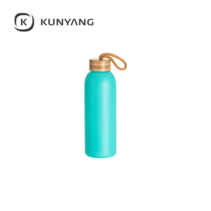 25oz/750mlFrosted Glass Bottle Mint Green