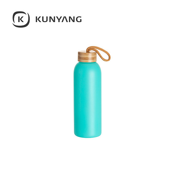 25oz/750mlFrosted Glass Bottle Mint Green